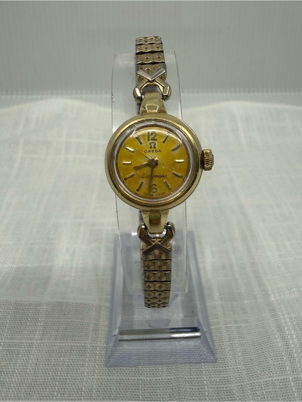 1960s Omega Ladymatic Automatic 19mm Swiss Watch - Tropical Dial!